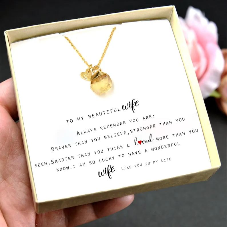 Personalized Alphabet Birthstone Gift