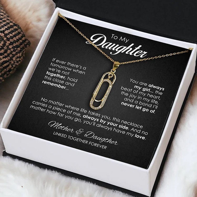 Mom & Daughter Forever Linked Necklace with Luxury LED Box