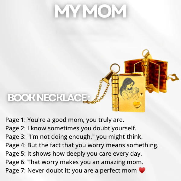For Mom - My Perfect Mom Book Necklace