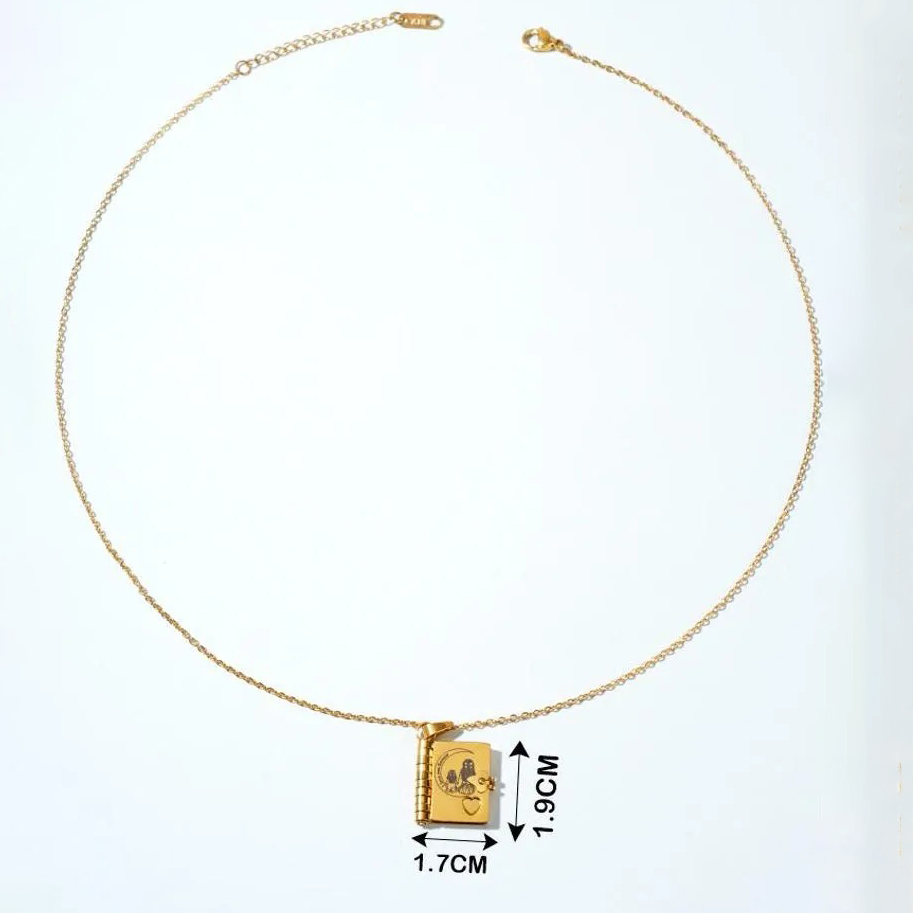 Daughter Book Necklace – Love You to the Moon Father / Mother Daughter Necklace