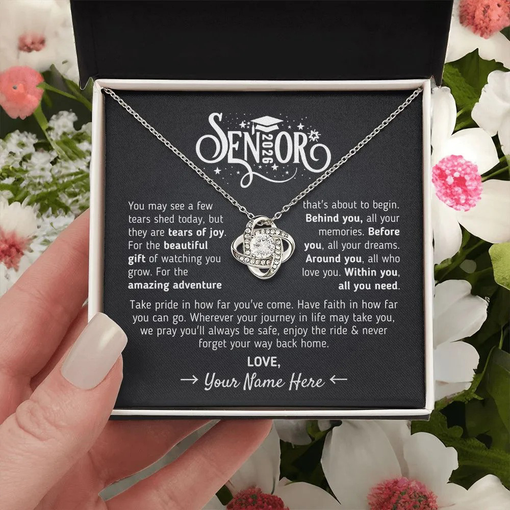 Custom Gift for Graduation "The Beautiful Gift of Watching You Grow" Necklace