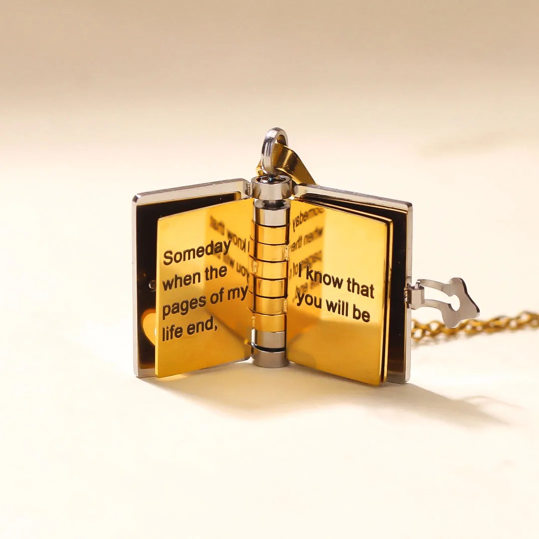 For Grandson Book Necklace