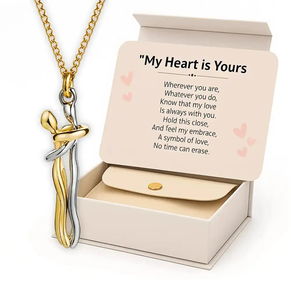 Hug Necklace + FREE Message Card & Gift Box