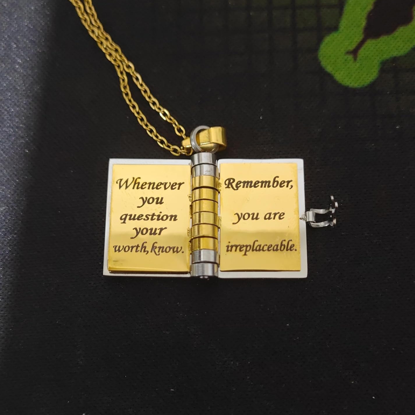 For Son - My Little Hero Book Necklace