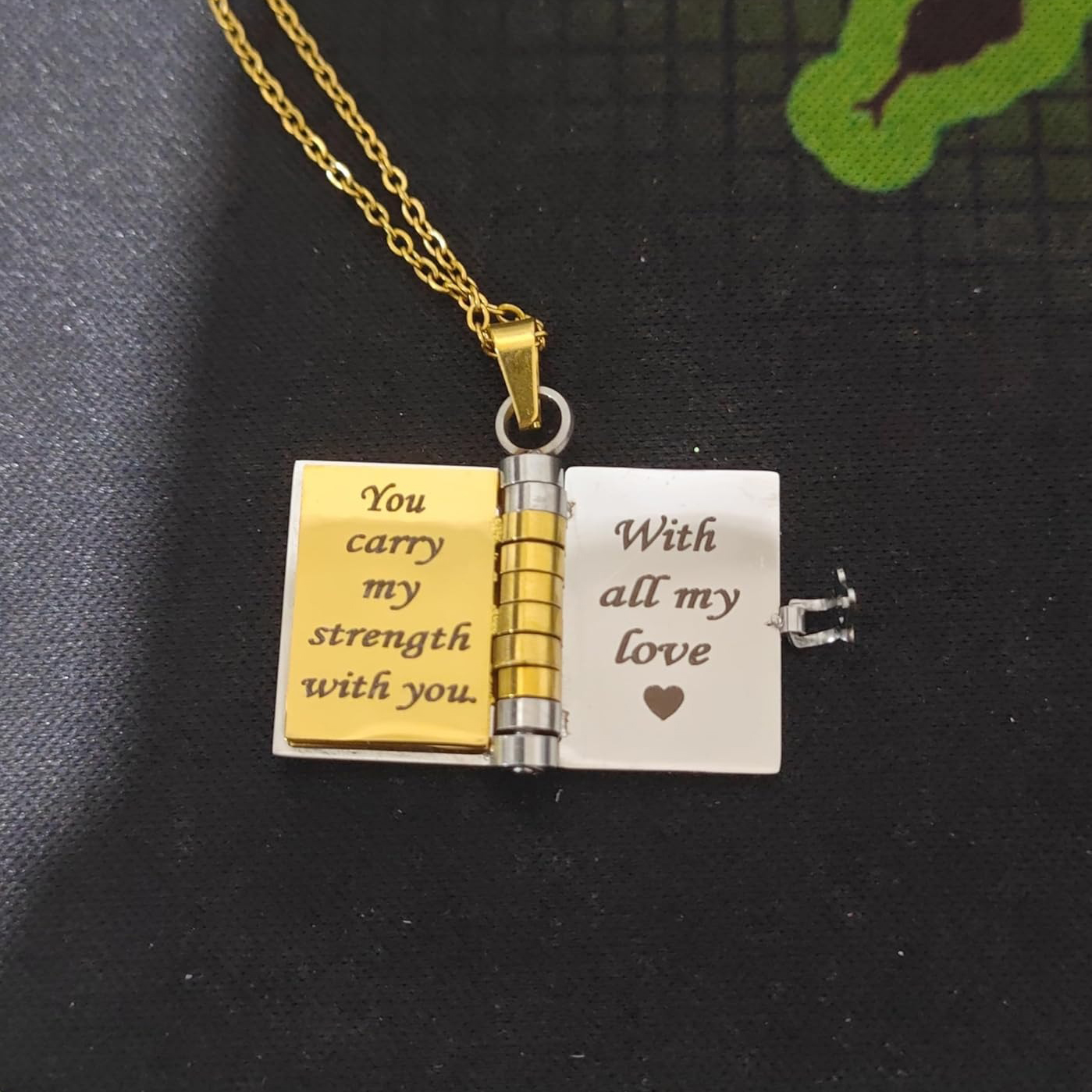 For Son - My Little Hero Book Necklace
