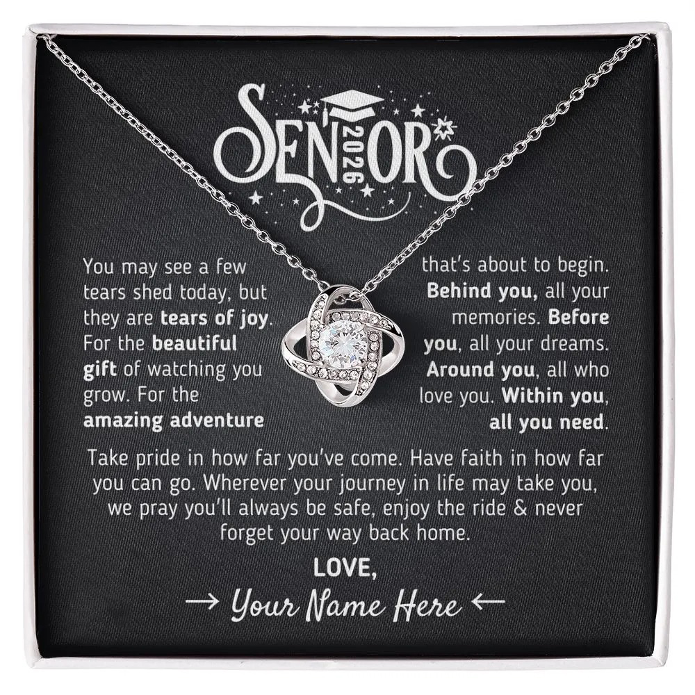 Custom Gift for Graduation "The Beautiful Gift of Watching You Grow" Necklace