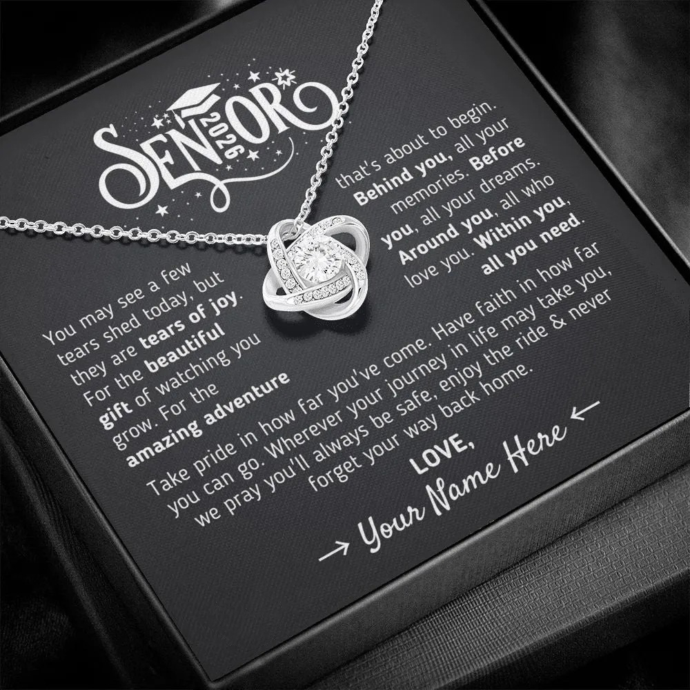 Custom Gift for Graduation "The Beautiful Gift of Watching You Grow" Necklace