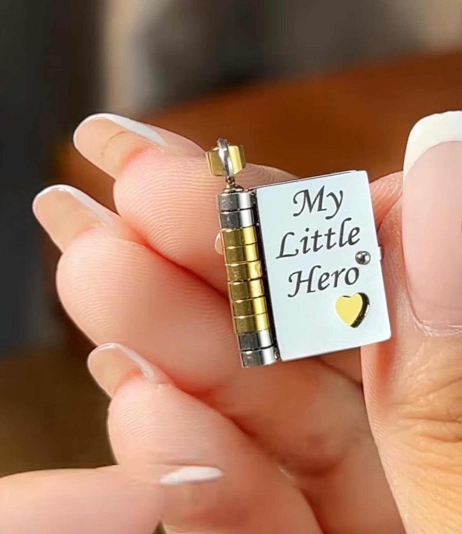 For Son - My Little Hero Book Necklace