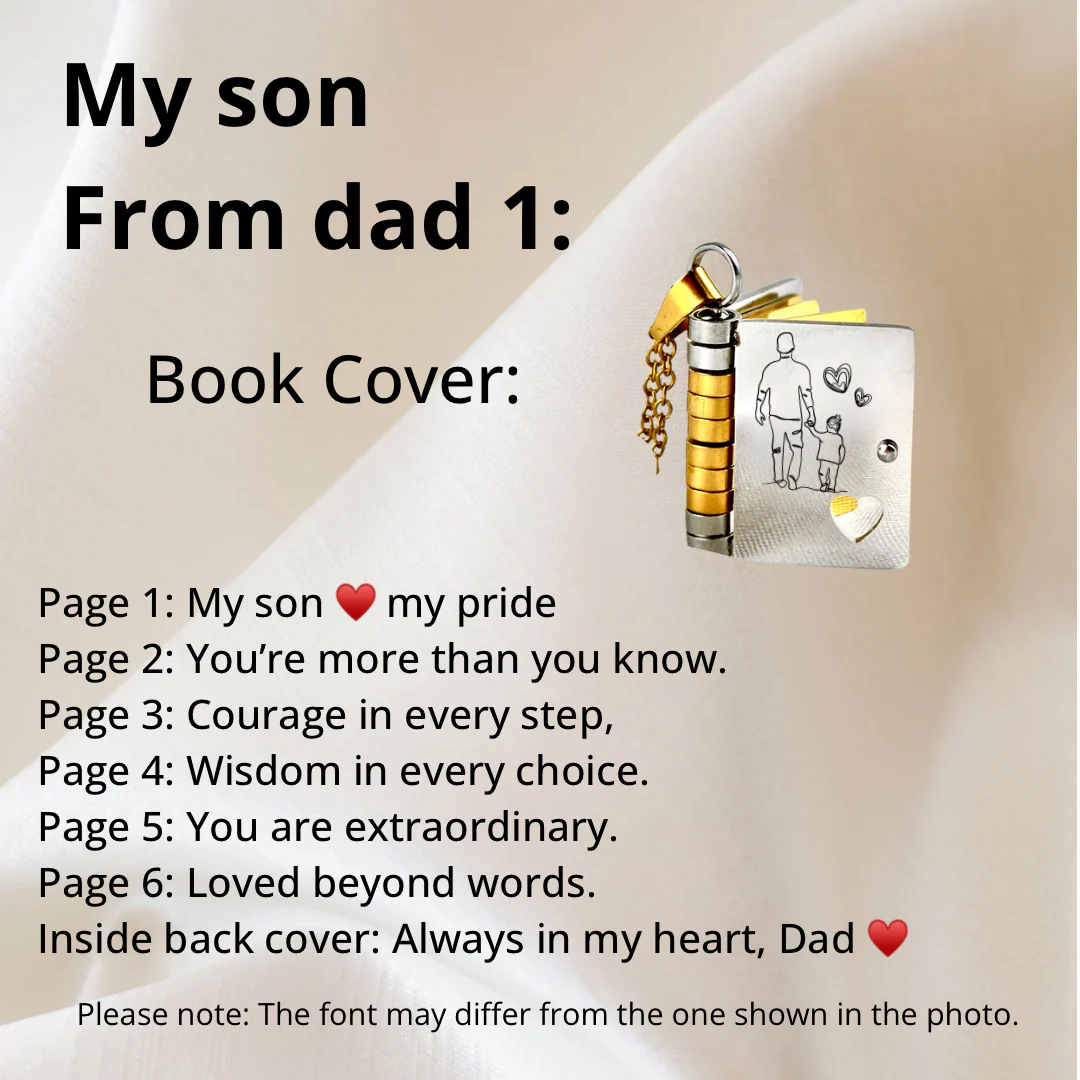 For Son - My Pride Book Necklace