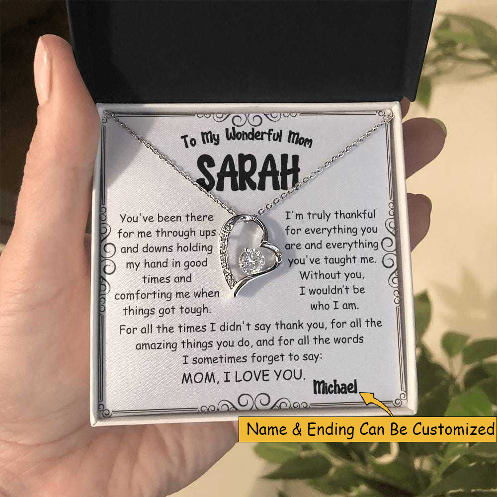 Forever Love Heart Necklace – A Timeless Gift for Mom