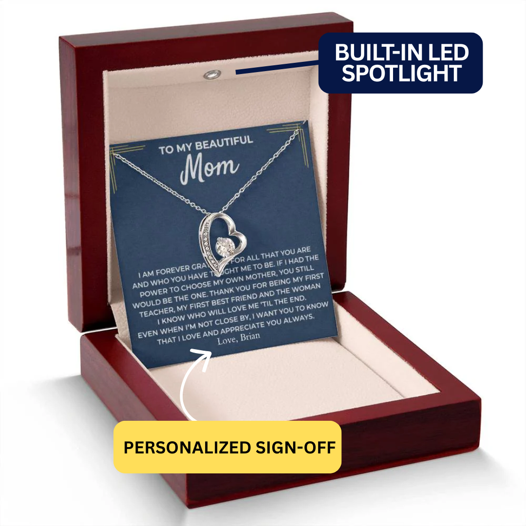 To My Mom - Forever Linked Hearts Gift Set