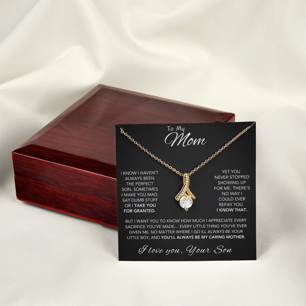 "To My Mom" Forever Love Necklace from Son