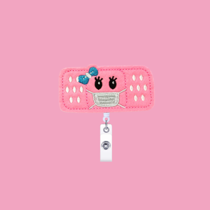 Felt Nurse Retractable Organ Design Easy Pull Scroll Badge Holder