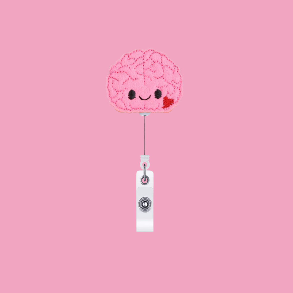 Felt Nurse Retractable Organ Design Easy Pull Scroll Badge Holder