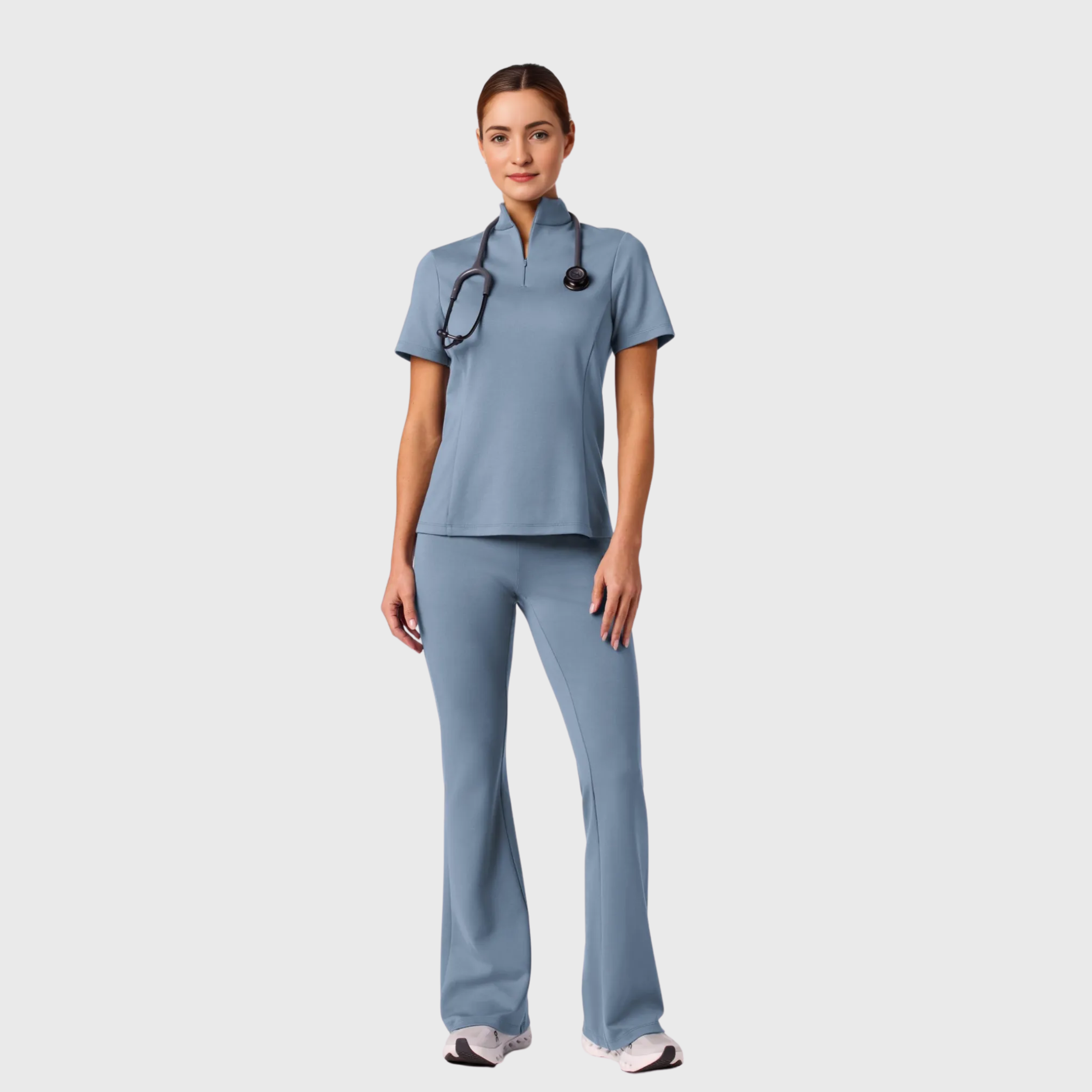 Women’s Slim Fit Soft Stretch Medical Scrub Set JA02