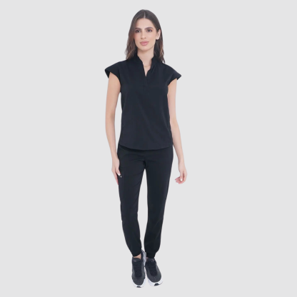 Female Nurse V-Neck Short-Sleeved Scrub Top
