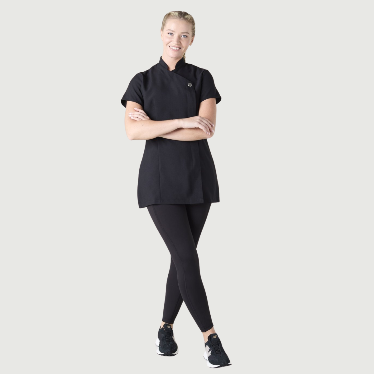 Women's Single-Button Scrub Top