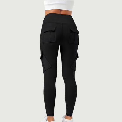 Four Utility Pockets Tight Cargo Yoga Pants
