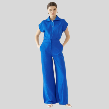 Female Nurse Collared Scrub Top