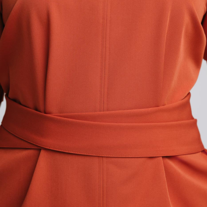 Medical Fashion Bow Waist Scrub Dress