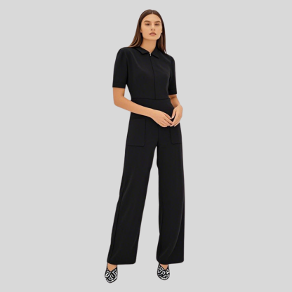 Professional and Fashionable Scrub Jumpsuit with Pockets for Female Nurse