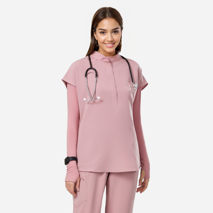 Alice Mandarin Collar Scrub Top (Clearance)