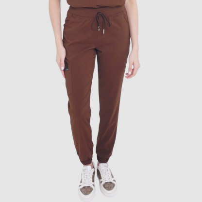 Female Nurse Straight-Leg Hand-Wiping Scrub Pants