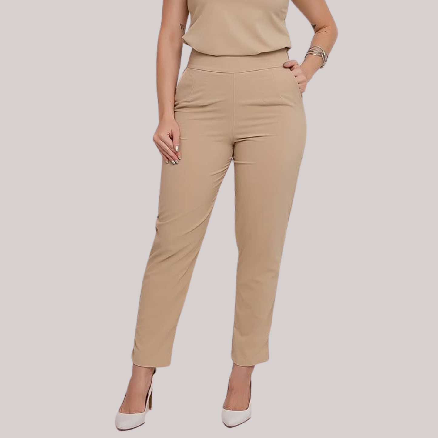 Women's Stretchy Slim Straight Scrub Pants