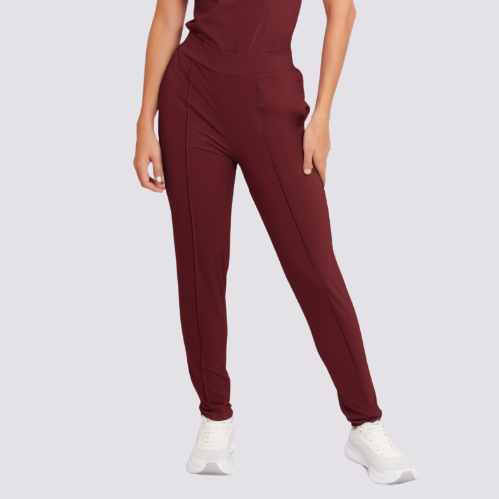 Women's High-waisted Plain Front Scrub Pant™