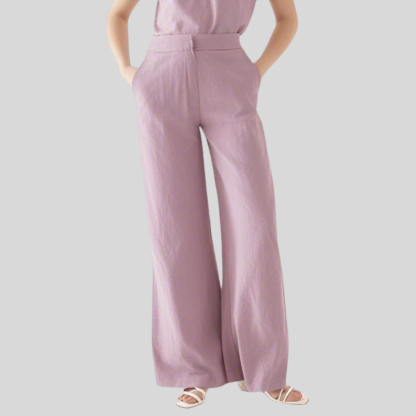 Fashionable and Simple Female Nurse Scrub Pants with Pockets