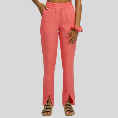 Comfortable High Waist Split Scrub Pants
