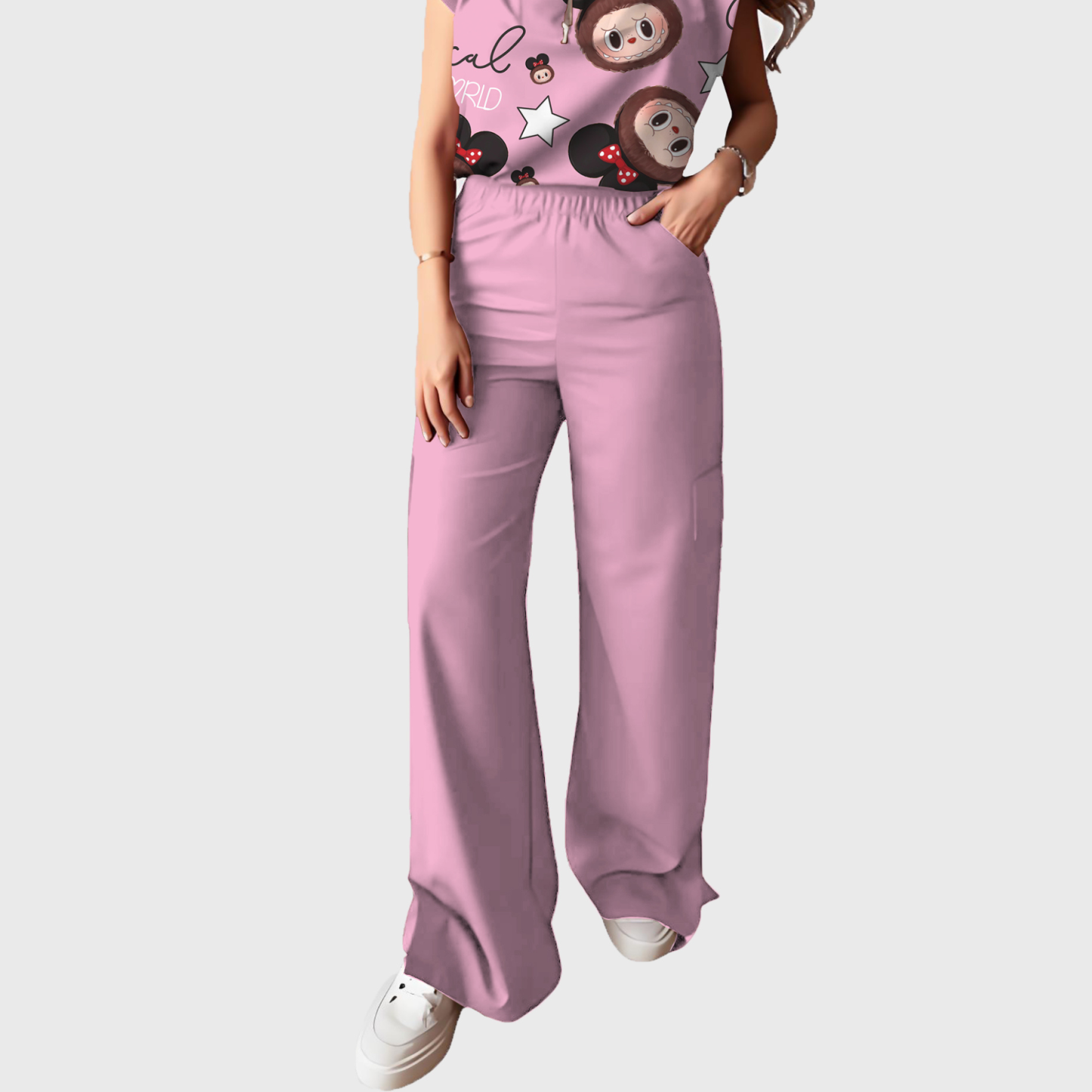 Women's Double Pocket Slit Cargo Pants