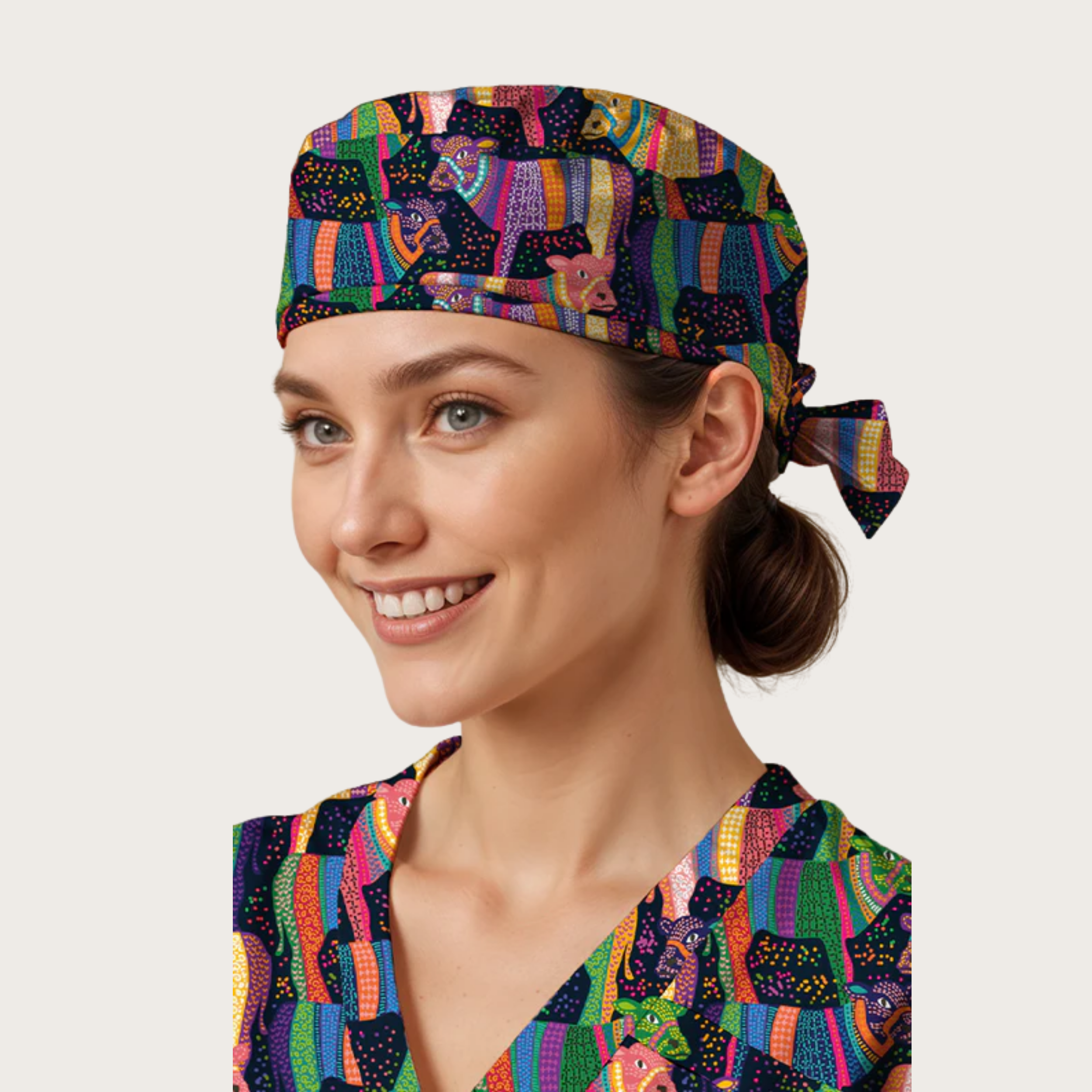 Cows Parade Printed Surgical Caps