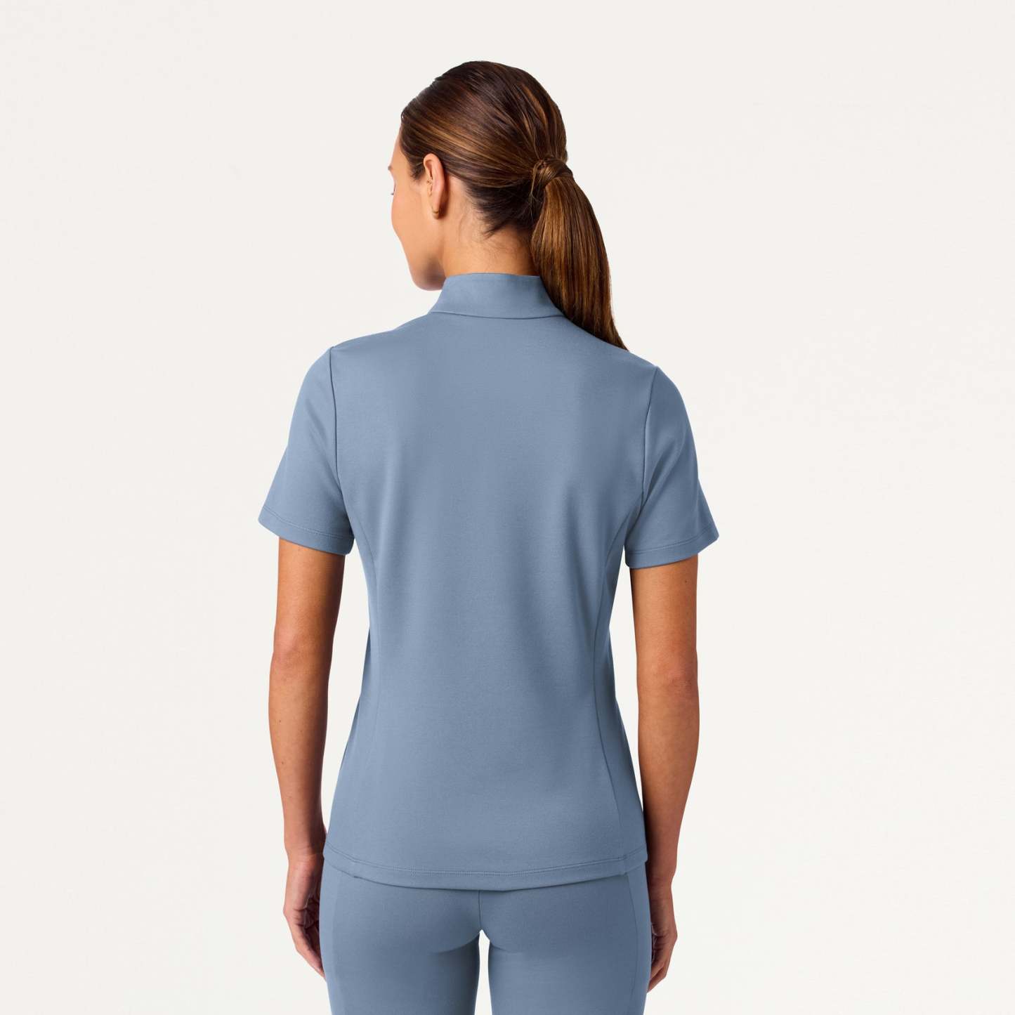 Women’s Slim Half-Zip Soft Scrub Set JA02