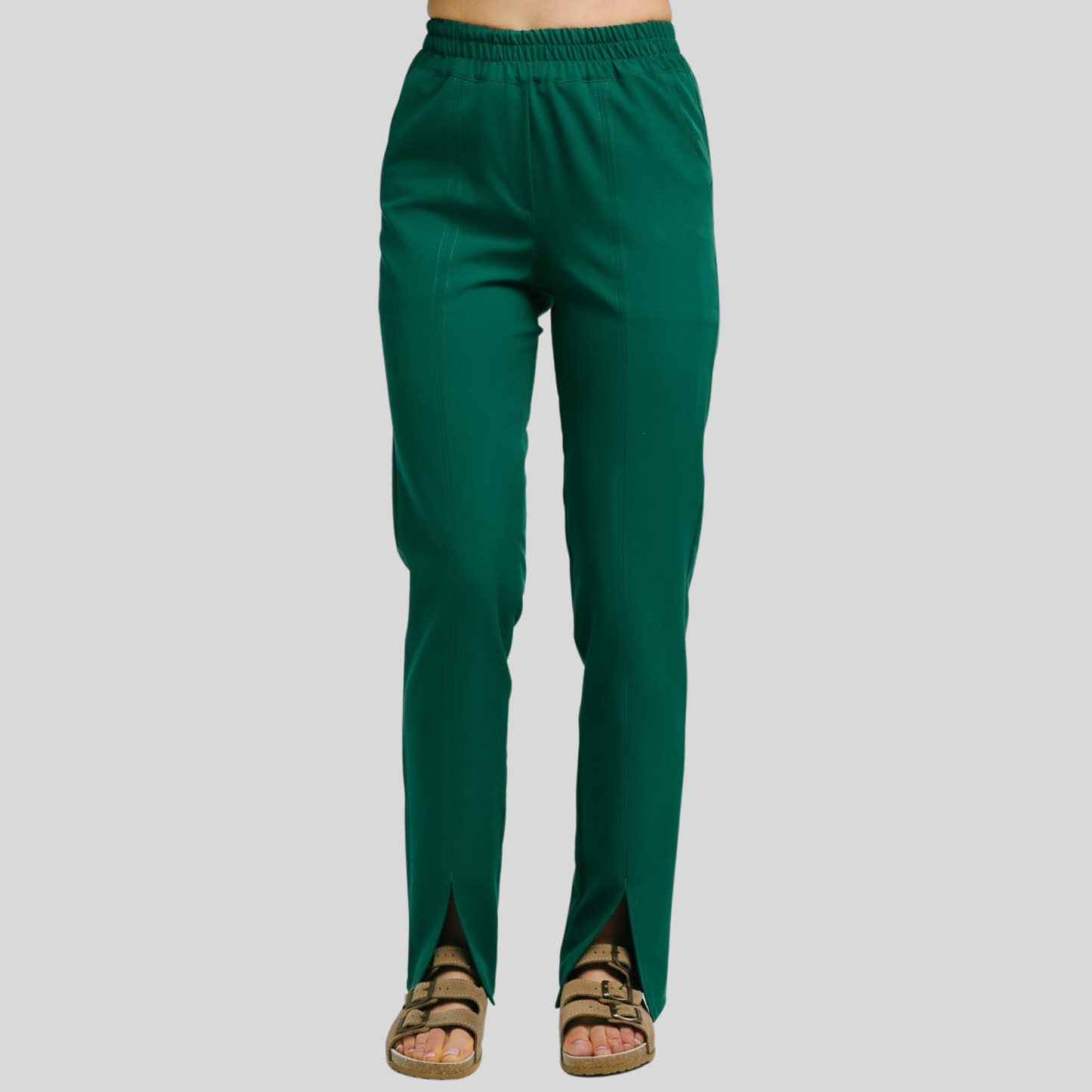 Comfortable High Waist Split Scrub Pants