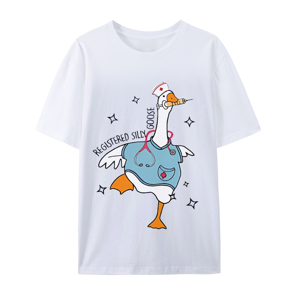 Silly Goose University Funny Nurse Shirt