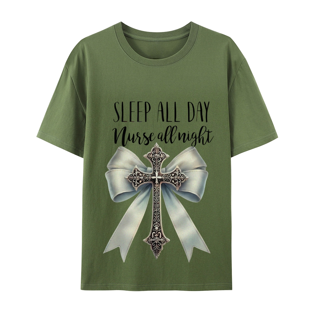 Sleep All Day Nurse All Night T-Shirt