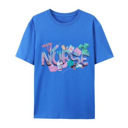 Cute Nurse Heart Cotton T-Shirt