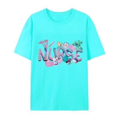 Cute Nurse Heart Cotton T-Shirt