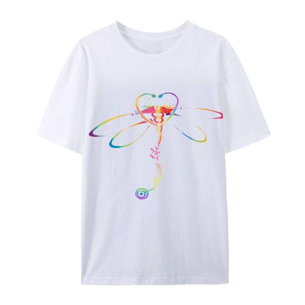 Colorful RN Nurse Life Nurse T-Shirt