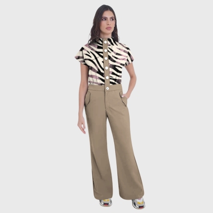 Women's Nurse Professional Fashion Scrub Jumpsuit
