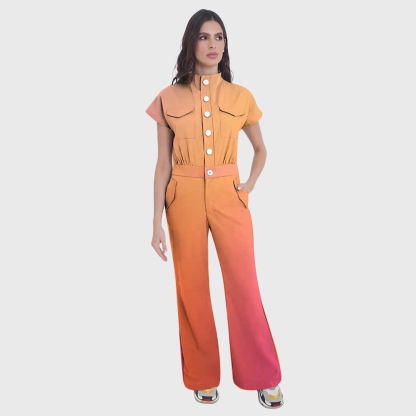 Women's Nurse Professional Fashion Scrub Jumpsuit