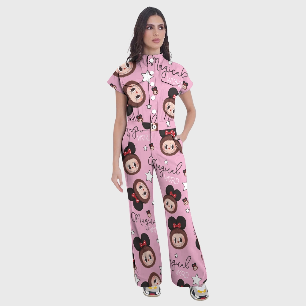Women's Nurse Professional Fashion Scrub Jumpsuit
