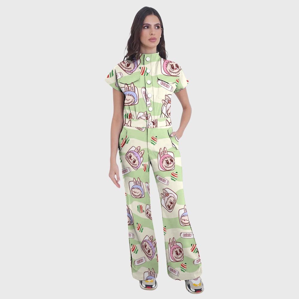 Women's Nurse Professional Fashion Scrub Jumpsuit