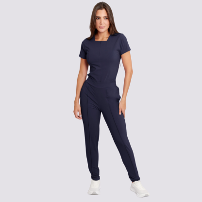 Women's High-waisted Plain Front Scrub Pant™