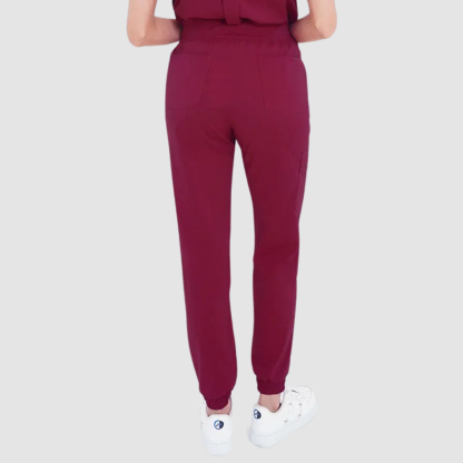 Female Nurse Straight-Leg Hand-Wiping Scrub Pants