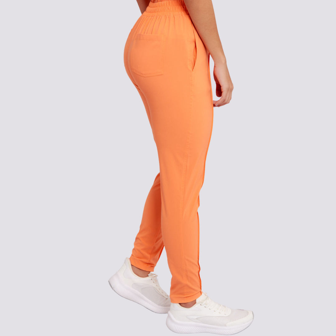 Women's High-waisted Plain Front Scrub Pant™
