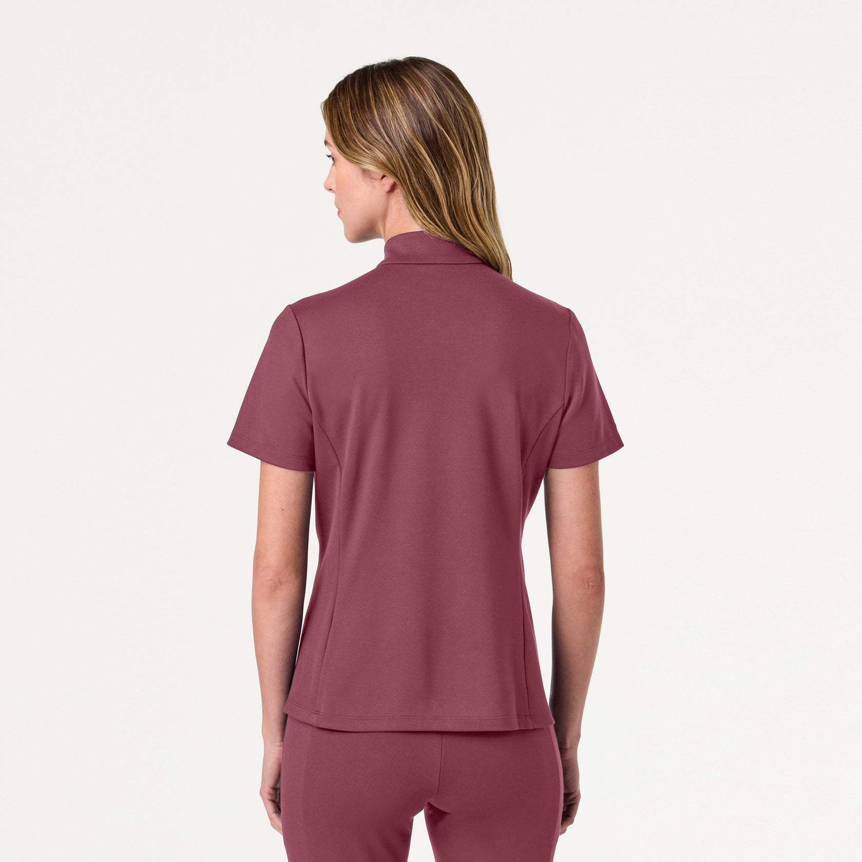 Women’s Slim Half-Zip Soft Scrub Set JA02