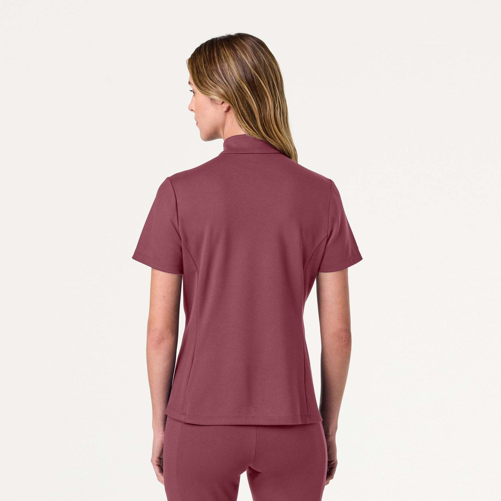 Women’s Slim Half-Zip Soft Scrub Set JA02