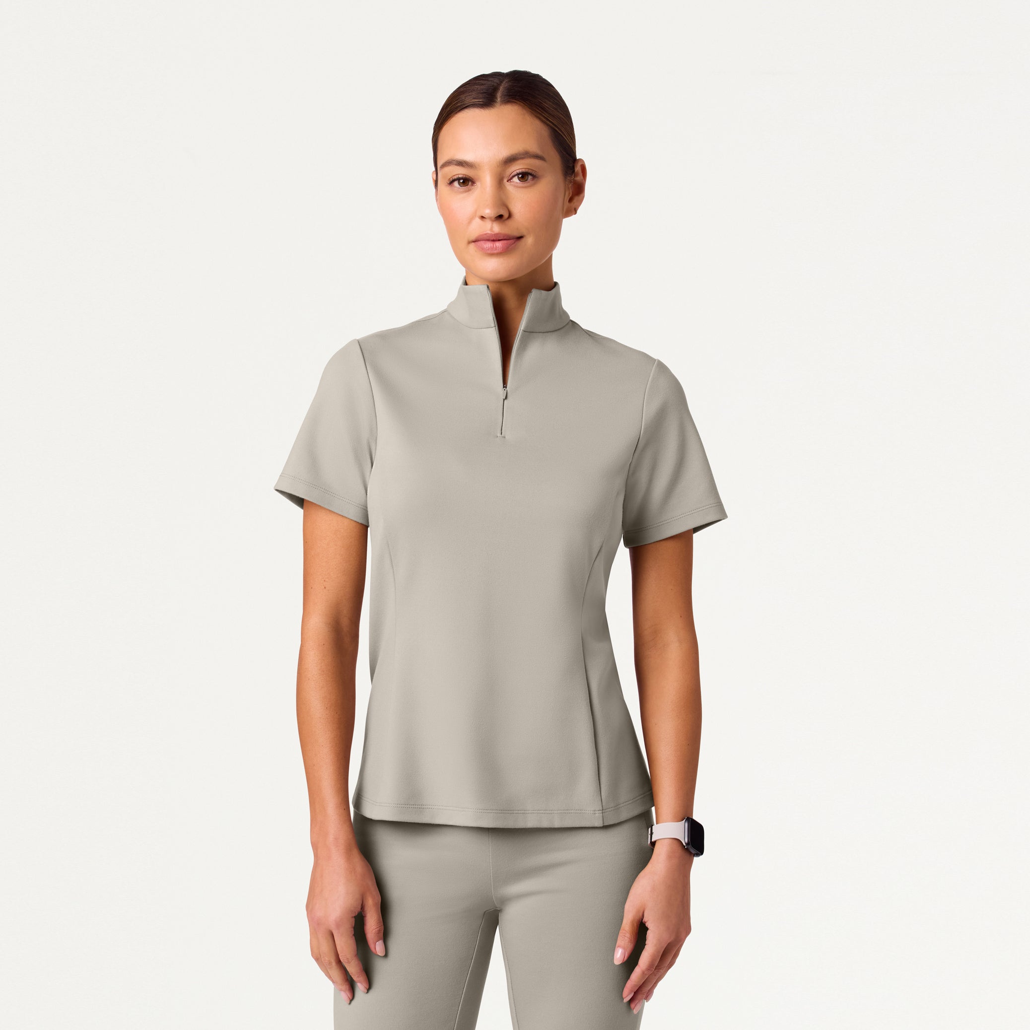 Women’s Slim Half-Zip Soft Scrub Set JA02